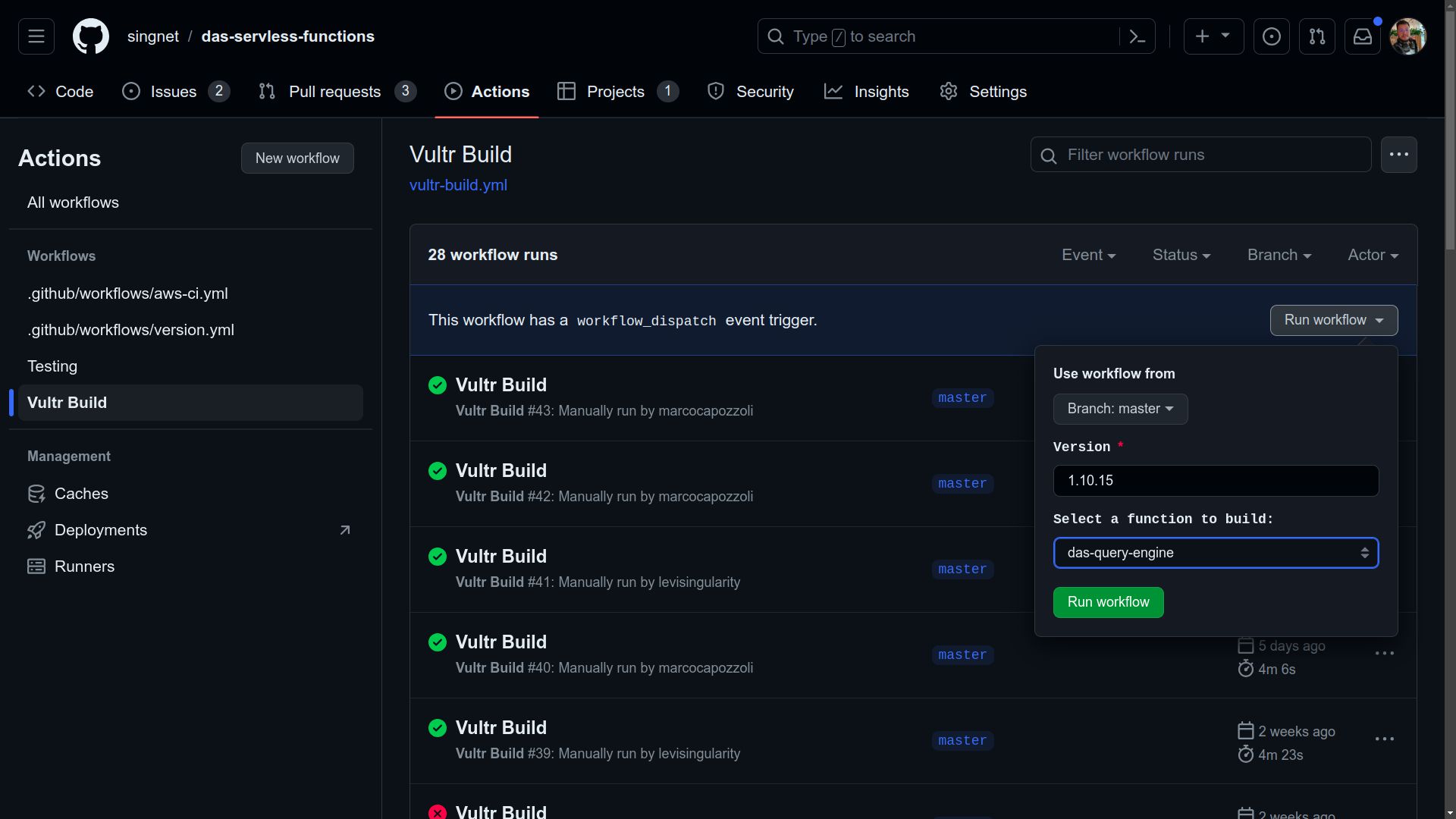 Vultr Build Workflow