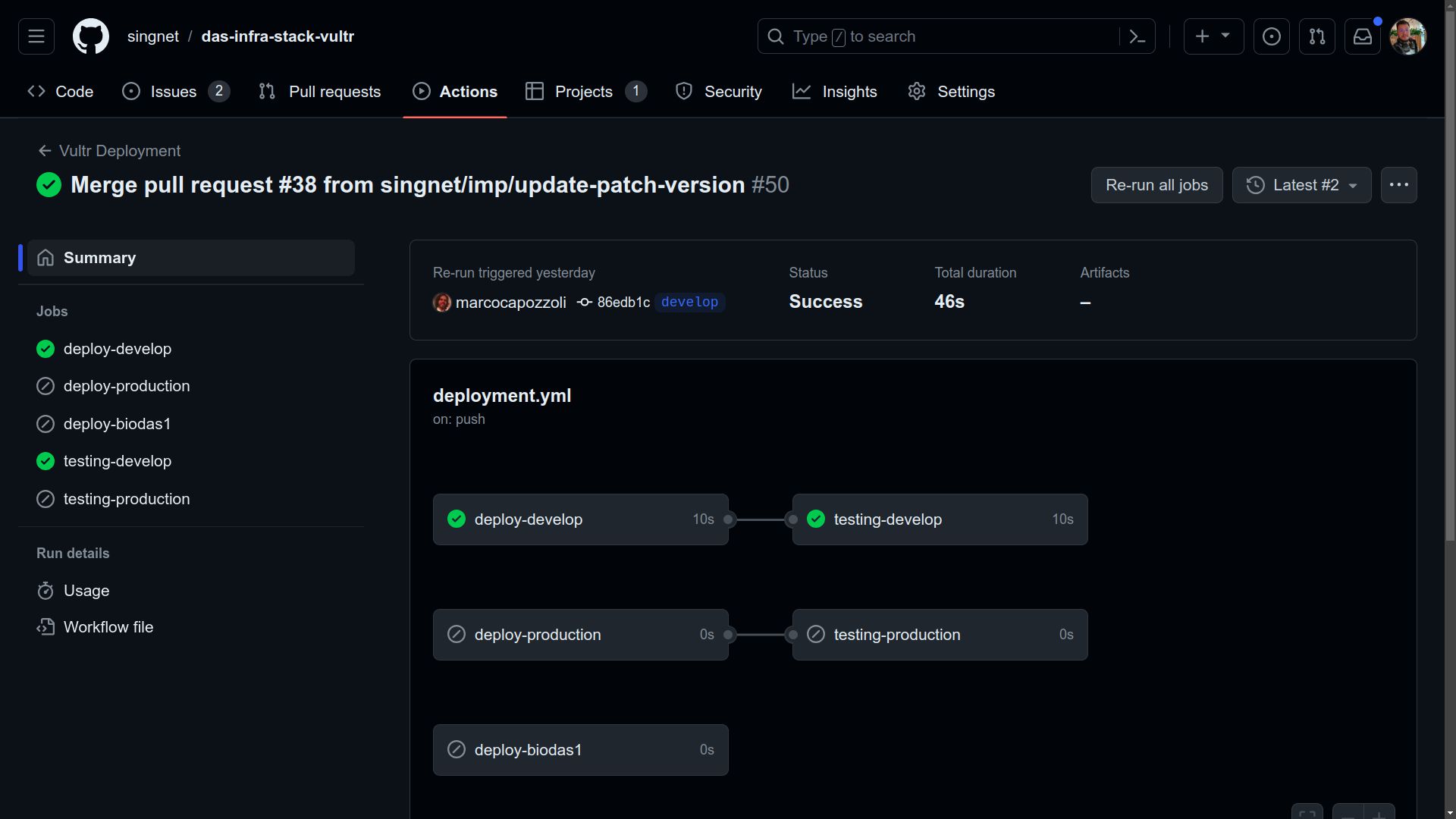 Commit/Merge Changes